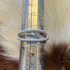 Silpada twisted 925 silver ring size 8